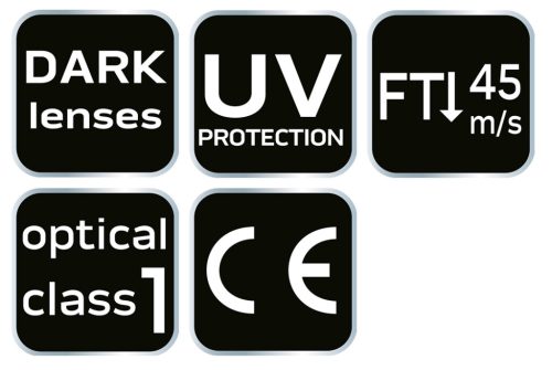 Neo Tools Védőszemüveg, szürke lencse, F osztályú védelem