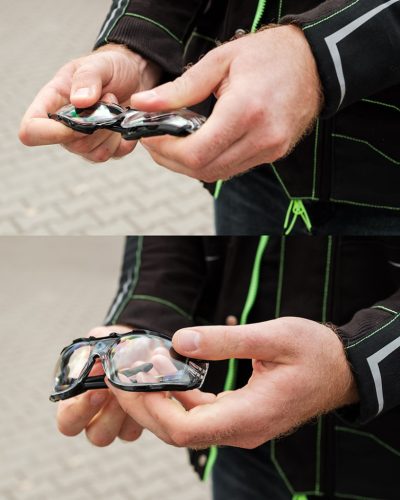 Neo Tools Védőszemüveg, polifoam porvédő peremmel, víztiszta lencsékkel, F osztályú ellenállósági osztályú