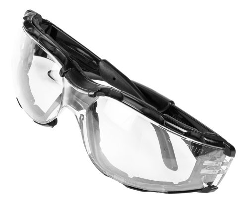 Neo Tools Védőszemüveg, polifoam porvédő peremmel, víztiszta lencsékkel, F osztályú ellenállósági osztályú