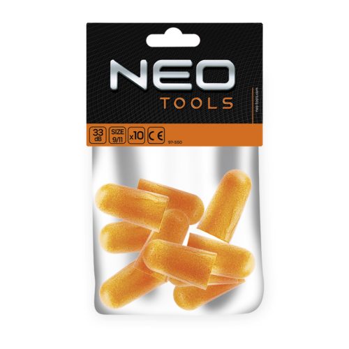 Neo Tools Füldugó 33dB, PU, CE, 5pár