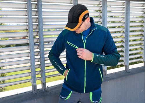 Neo Tools Munkavédelmi baseball sapka, merevítettl, fekete és narancssárga, CE