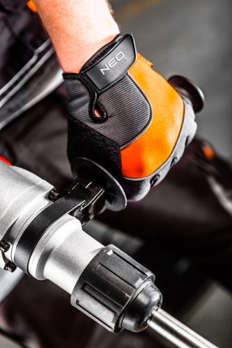 Neo Tools Munkakesztyű műbőr, PVC elemek, 2121x, 10"