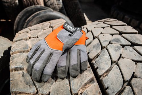 Neo Tools Munkakesztyű műbőr, PVC elemek, 2121x, 10"