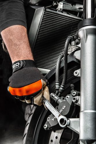 Neo Tools Munkakesztyű műbőr, PVC elemek, 2121x, 10"