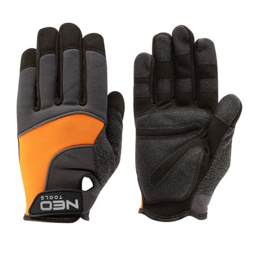 Neo Tools Munkakesztyű műbőr, PVC elemek, 2121x, 10"