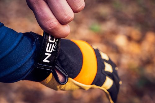 Neo Tools Munkakesztyű sertés színbőr, neoprén, 2121x, 10"