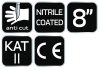 Neo Tools Munkakesztyű vágásbiztos kesztyű nitril bevonattal, 4x43D, 8"