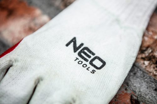 Neo Tools Munkakesztyű latex bevonatú kötött pamut, 4132X, 10"
