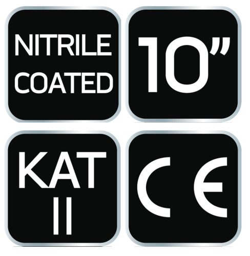 Neo Tools Munkakesztyű nitril bevonatú nylon, 4131x, 10"