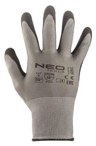Neo Tools Munkakesztyű latex bevonatú nylon, 3141x, 10"