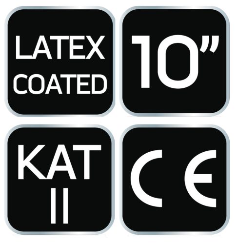 Neo Tools Munkakesztyű latex bevonatú nylon, 3141x, 10"