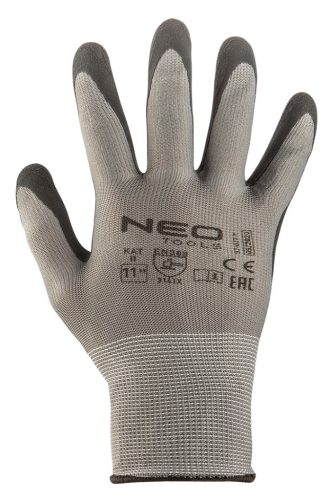 Neo Tools Munkakesztyű latex bevonatú nylon, 3141x,11"
