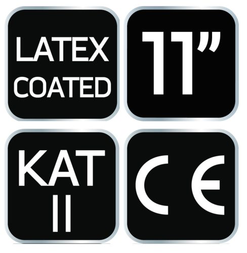 Neo Tools Munkakesztyű latex bevonatú nylon, 3141x,11"