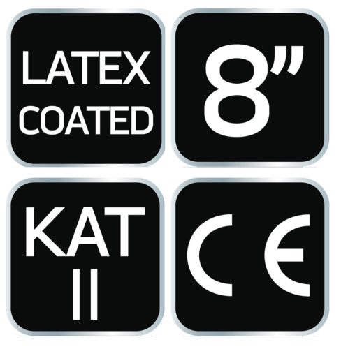 Neo Tools Munkakesztyű latex bevonatú nylon, 3141x, 8"