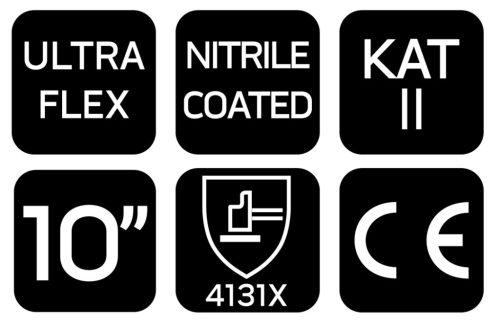 Neo Tools Munkakesztyű ultraflex, nylon-spandex, polimetilnitril (hab) bevonattal, 4131x, 10"