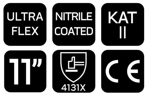 Neo Tools Munkakesztyű ultraflex, nylon-spandex, polimetilnitril (hab) bevonattal, 4131x, 11"