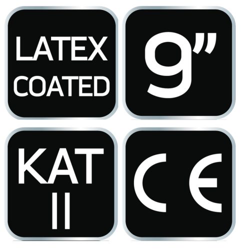 Neo Tools Munkakesztyű latex bevonatú poliészter, 3131x, 9"