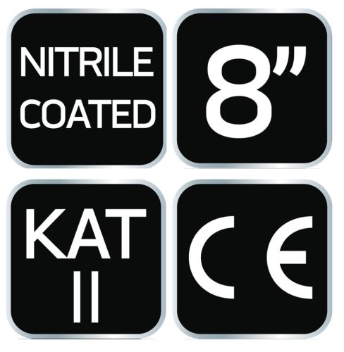 Neo Tools Munkakesztyű nitril bevonatú poliészter, 4131x, 8"