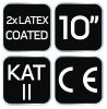 Neo Tools Munkakesztyű latex bevonatú poliészter (2 rétegű), 3141x, 10"