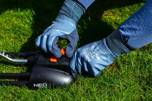 Neo Tools Munkakesztyű latex bevonatú poliészter (2 rétegű), 3141x, 9"