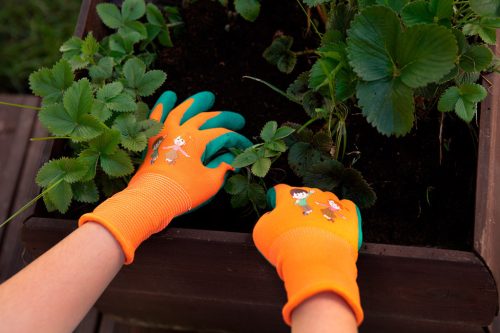 Neo Tools Munkakesztyű gyerek, latex bevonatú poliészter, 4", 7-9 éves korig