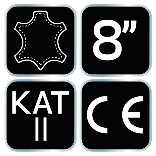 Neo Tools Munkakesztyű kecske bőr, tépőzáras, CE, 2122x, 8"