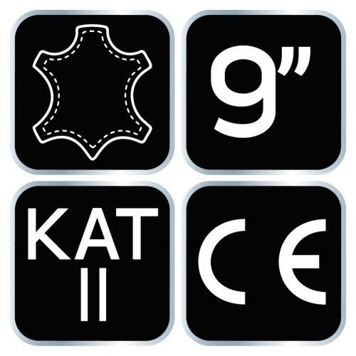 Neo Tools Munkakesztyű kecske bőr, tépőzáras, CE, 2122x, 9"