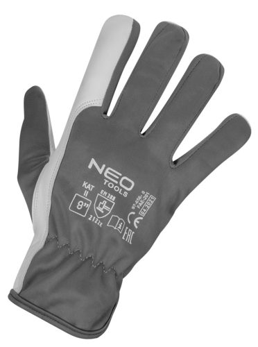Neo Tools Munkakesztyű kecske bőr, CE, 2122x, 8"