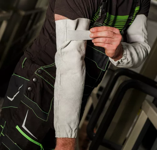 Neo Tools Hegesztő karvédő, bőr, 47cm, 2A1