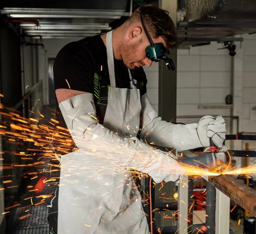 Neo Tools Hegesztő karvédő, bőr, 47cm, 2A1