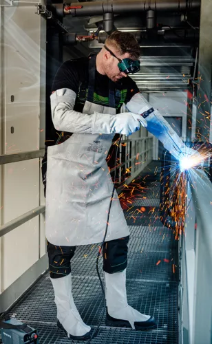 Neo Tools Hegesztő lábszárvédő, bőr, 2A1, tépőzáras