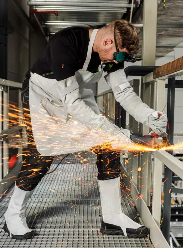 Neo Tools Hegesztő lábszárvédő, bőr, 2A1, tépőzáras