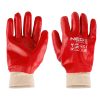 Neo Tools Munkakesztyű, pamut,vegyszerálló, PVC bevonattal, 3121X, 10"