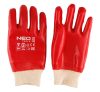 Neo Tools Munkakesztyű, pamut,vegyszerálló, PVC bevonattal, 3121X, 10"