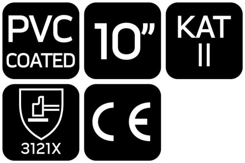 Neo Tools Munkakesztyű, pamut,vegyszerálló, PVC bevonattal, 3121X, 10"