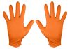 Neo Tools Munkakesztyű perforált nitril, narancssárga, 50db, XL