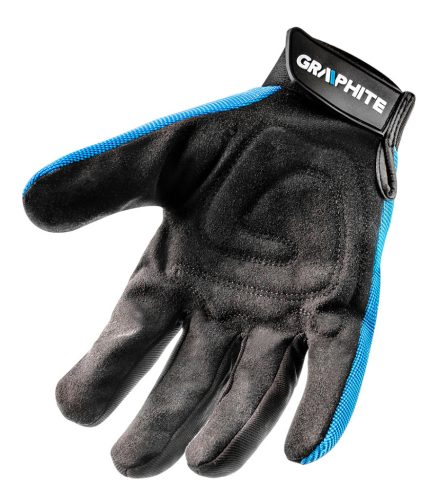 Graphite Munkakesztyű műbőr és rugalmas szövet, CE, 2111X, 10"