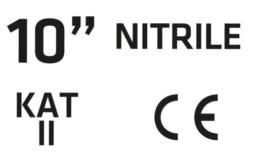 Verto Kertész kesztyű, nitril bevonat, 4131X, 10", légáteresztő felsőrész