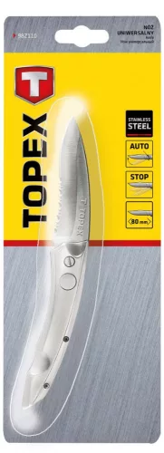Topex zsebkés 80mm ny:205mm fémnyelű