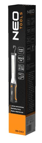 Neo Tools Akkus műhely-vizsgálólámpa, tölthető, 10W, SMD 600 lum