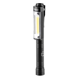   Neo Tools Műhely-vizsgálólámpa, elemes 3xAA, 400lum COB LED, 4W