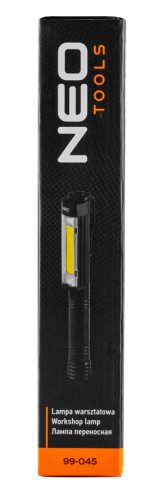 Neo Tools Műhely-vizsgálólámpa, elemes 3xAA, 400lum COB LED, 4W