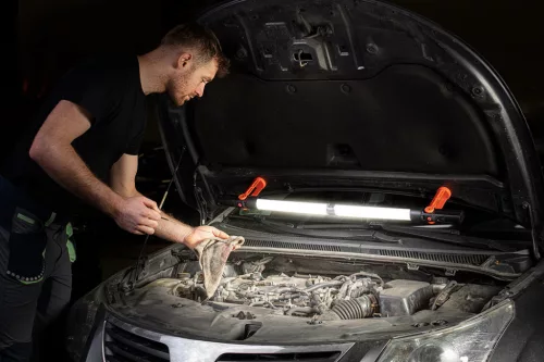 Neo Tools Akkus 2az1-ben szédszedhető műhely-vizsgálólámpa, tölthető, 2x350 lum SMD