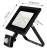 Neo Tools Reflektor, mozgásérzékelős, 230V/30W, 2400 lum, SMD led