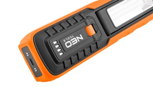 Neo Tools Akkus műhely-vizsgálólámpa, tölthető, 500lum COB LED