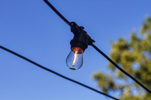 Neo Tools Kerti fényfüzér, 20m, 22db E27 led ízzóval, 230V