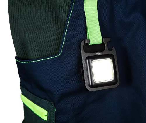 Neo Tools Kulcstartó lámpa, COB led, akkumulátor, palacknyitóval és mágnessel