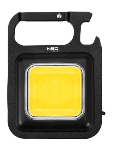 Neo Tools Kulcstartó lámpa, COB led, akkumulátor, palacknyitóval és mágnessel