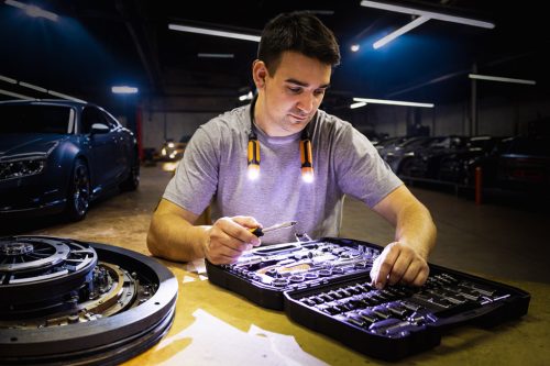 Neo Tools Nyaklámpa, munkalámpa, 2-2W, 3.7 V akkumulátor, 300lm, levehető lámpák