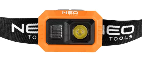 Neo Tools Fejlámpa kínálódobozban, tölthető, mozgásérzékelős, 500lum fényerő, COB LED